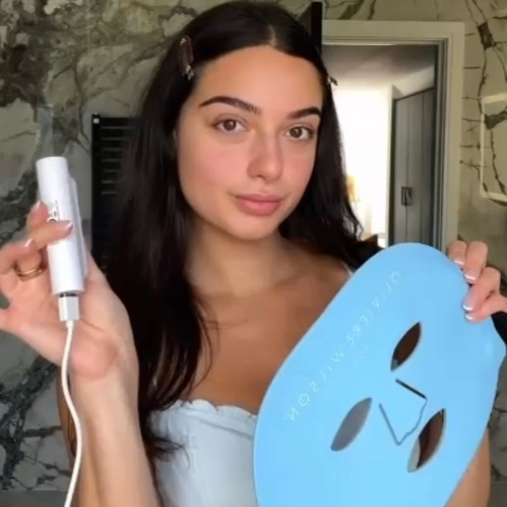 Nick Kyrgios girlfriend Costeen Hatzi wears our LED Mask and Cryo sticks